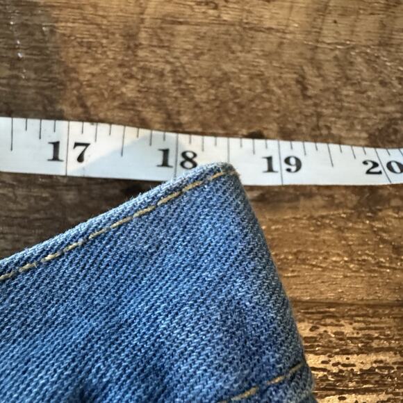 Woman Within Back Elastic Straight Leg Plus Size 20W Blue Denim Jeans Pockets - Picture 6 of 8